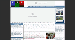 Desktop Screenshot of kenyatraintravel.com