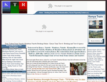 Tablet Screenshot of kenyatraintravel.com
